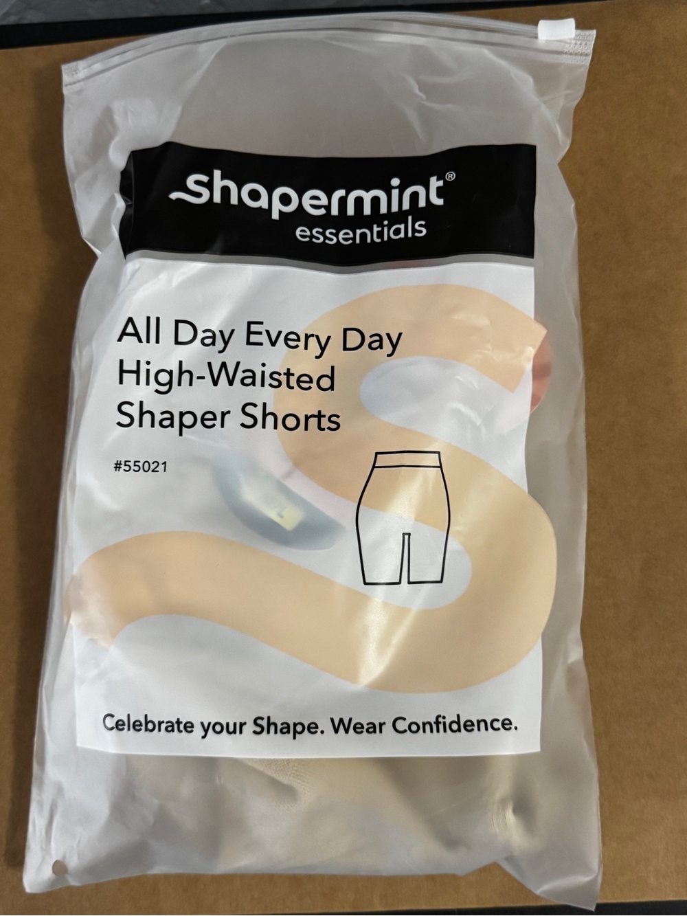 Shapermint Seamless High-Waist Shaping shorts in nude high rise M L 6-12 29”-36”